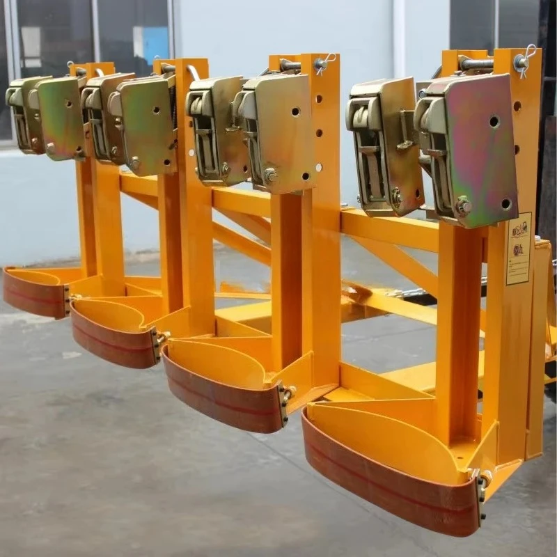 Fixed Drum Clamp Forklift Attachment Barrel Clamp Attachment for Barrel Handling Secure Vertical Grab for 55 Gallon Barrels Safe