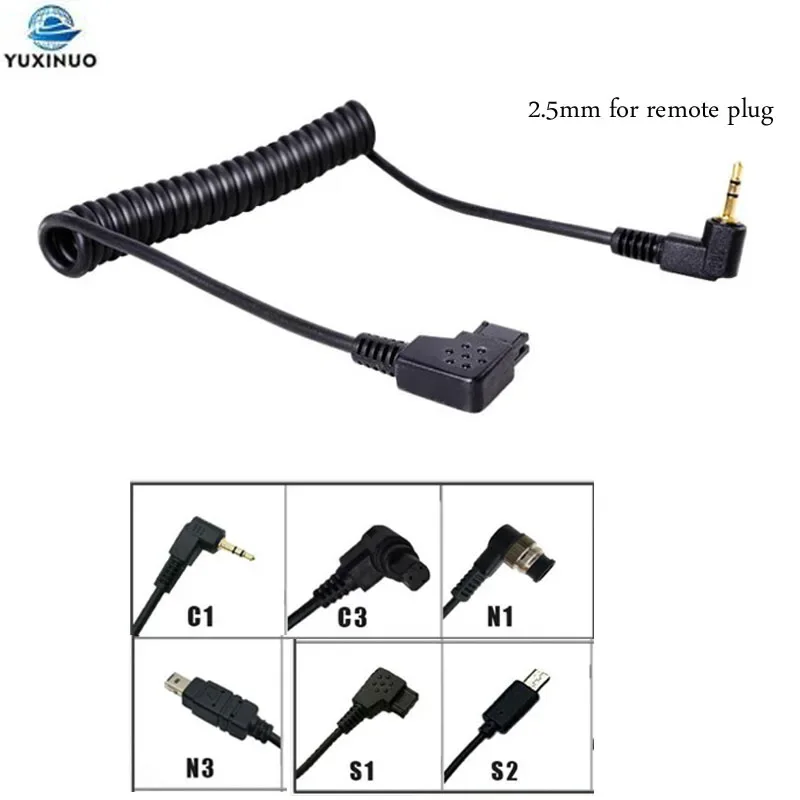 

2.5mm Plug Shutter Release Remote Control Cable Connecting RF-603 C1 C3 N1 N3 S1 S2 Cord For Canon Nikon Sony Pentax Camera