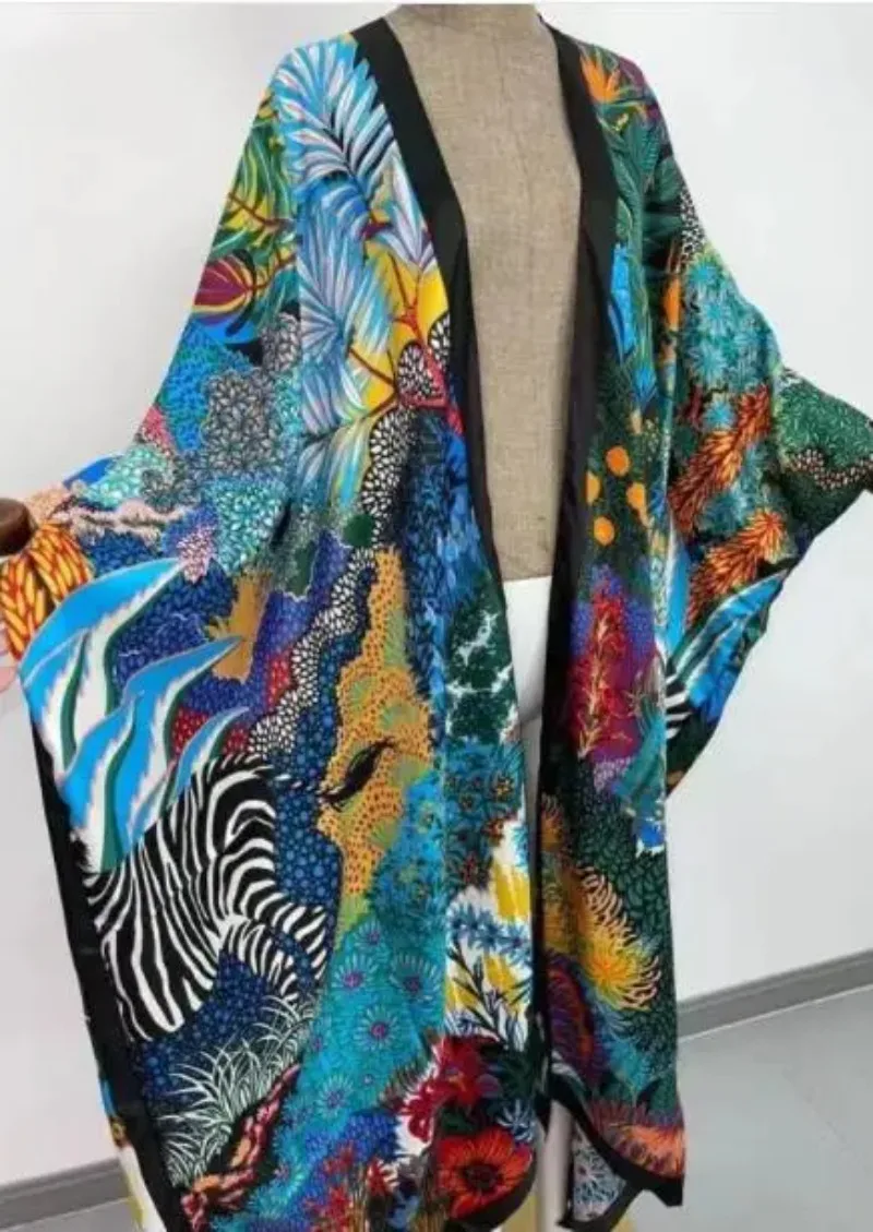 

Maxi Dress Japanese Kimono Traditional Woman Long Kimono Cardigan Cardigan Blouse Shirt Female Printing Japanese Dress