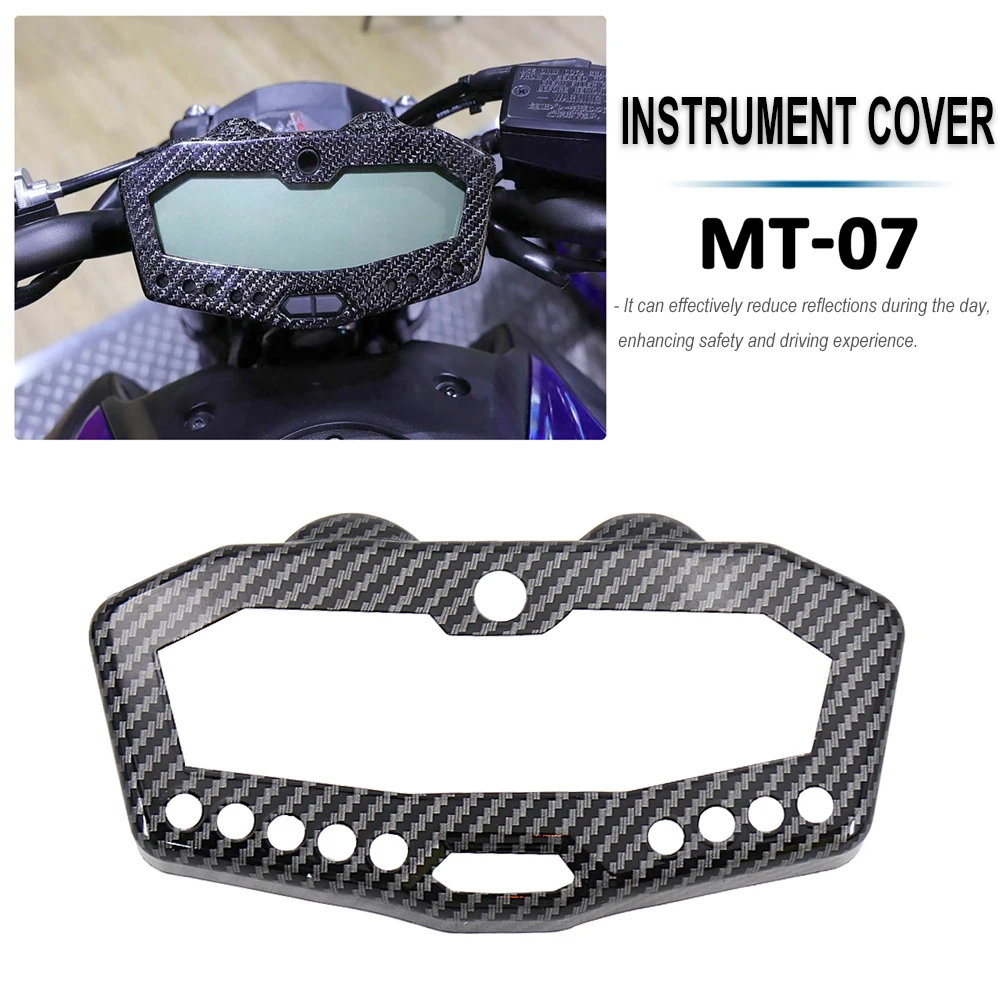 For Yamaha MT07 FZ07 2014-2020 2019 2018 2017 2015 FOR Tracer 700 2016-2019 Carbon Fiber Motorcycle Instrument Speedometer Cover