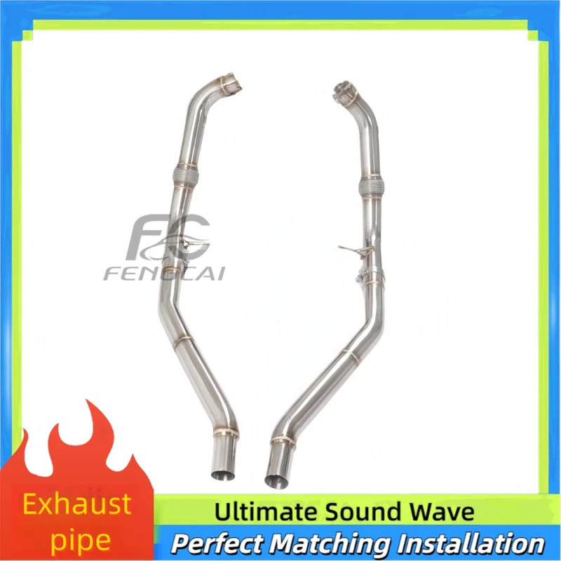 

High-flow Exhaust Pipe Straight Front Pipe for Audi SQ5 3.0T Racing Performance Stainless Steel Exhaust Pipe Auto Parts