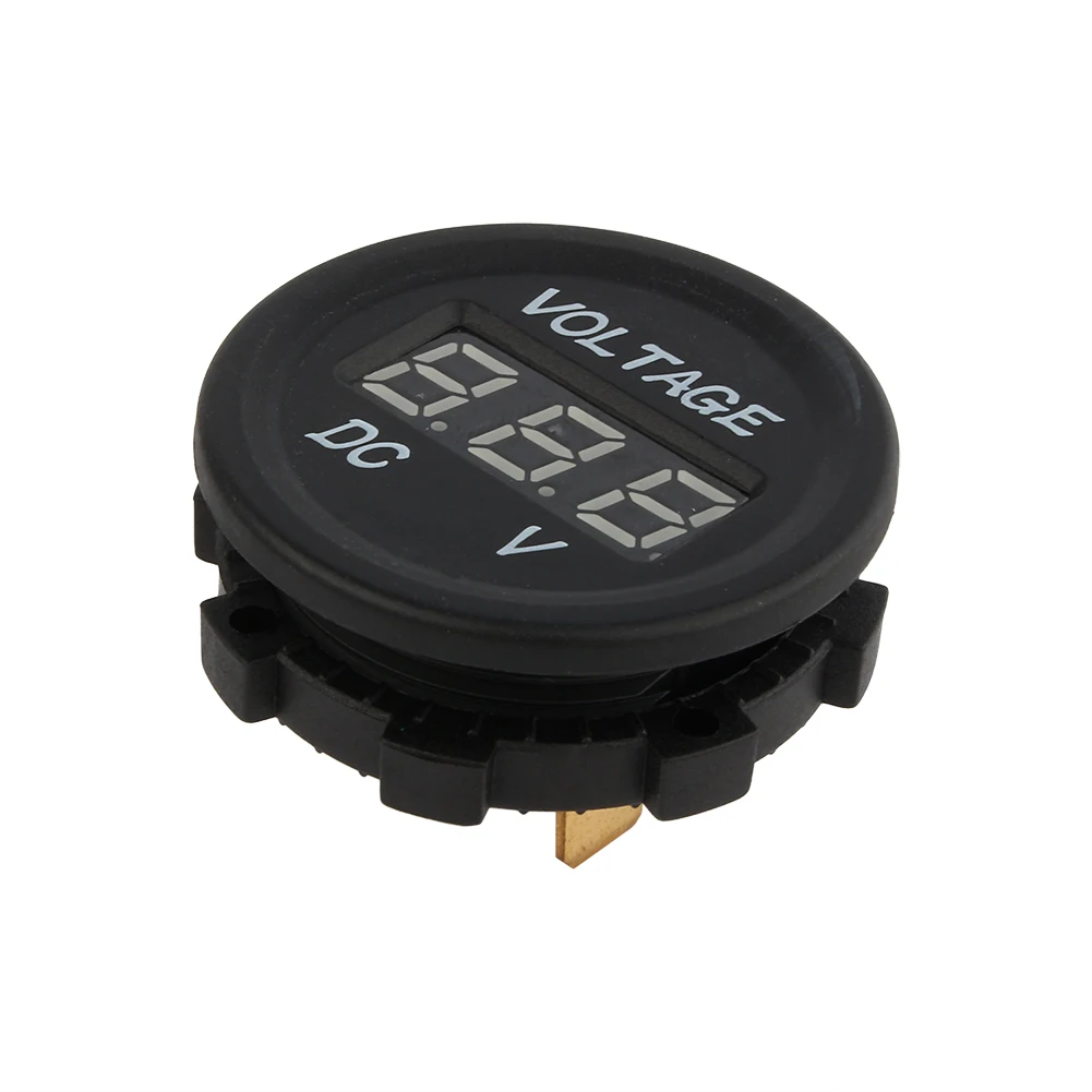 Voltmetro con display digitale a LED per auto moto 12V‐24V Misuratore impermeabile ZY Misuratore di tensione voltmetro digitale per auto