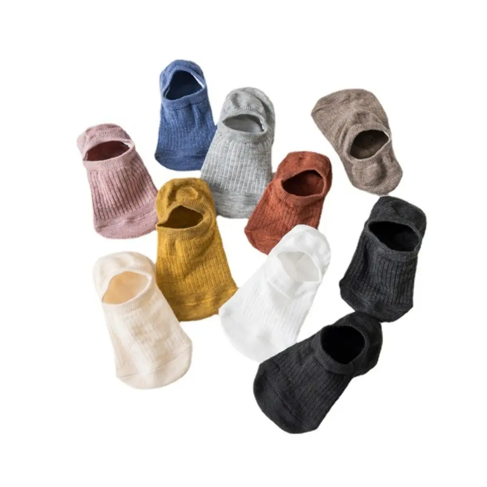 10Pairs Casual Mesh Invisible Boat Socks Non Slip Thin Short Ankle Socks Breathable Sweat Absorbent Short Hosiery Girl
