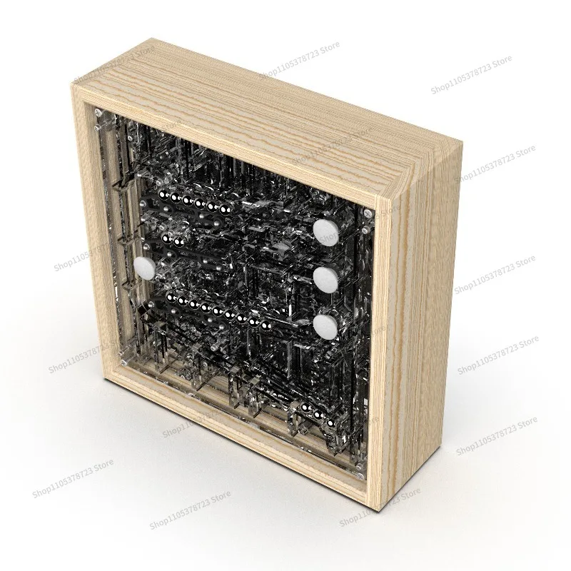 For Ball, Clock, Marble, Steel Ball, Track, Personality, Ornament, Punk, Crafts