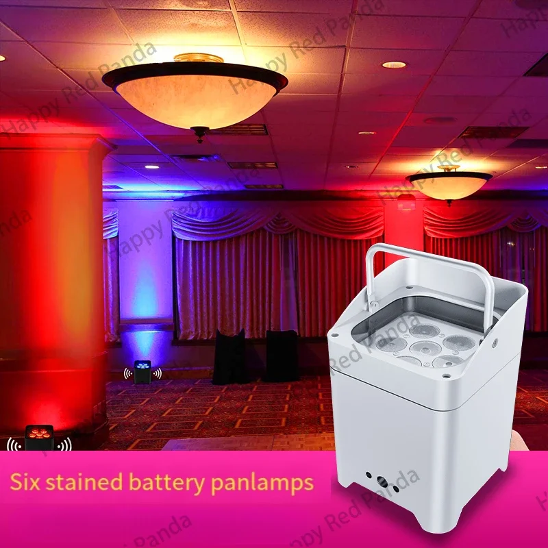 6 18W battery version par lights mobile phone wireless wifi remote control LED charging par lights wedding dyeing stage lights