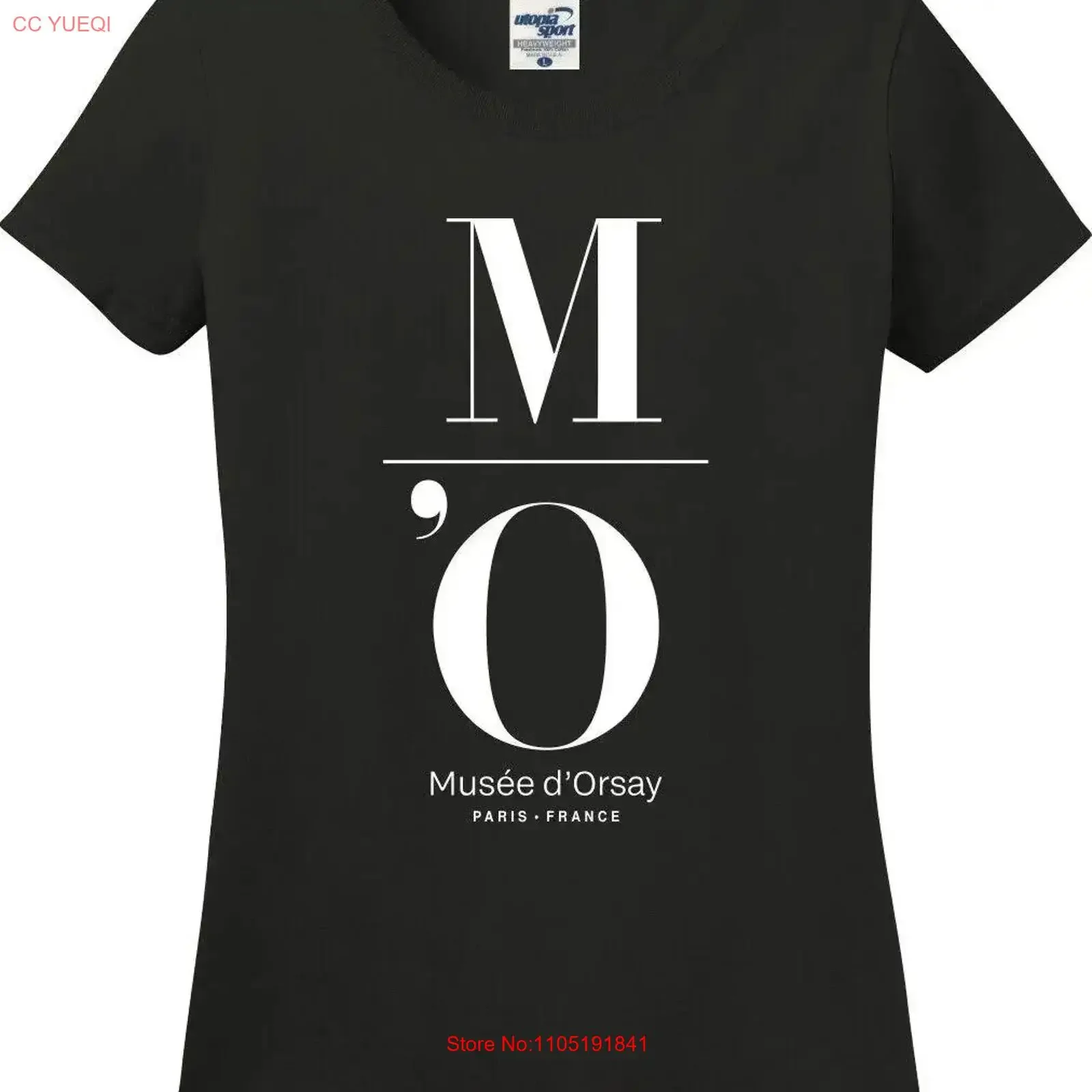 Musée d'Orsay متحف الفن باريس فرنسا ميسي صالح السيدات تي شيرت S 3X خمر غسلها موضة أوم امتدت تنفس #1