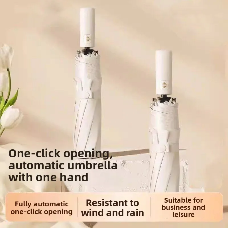 portable-automatic-business-umbrella-uv-protection-sunshade-umbrella-men's-women's-dual-purpose-sunny-rain-umbrella