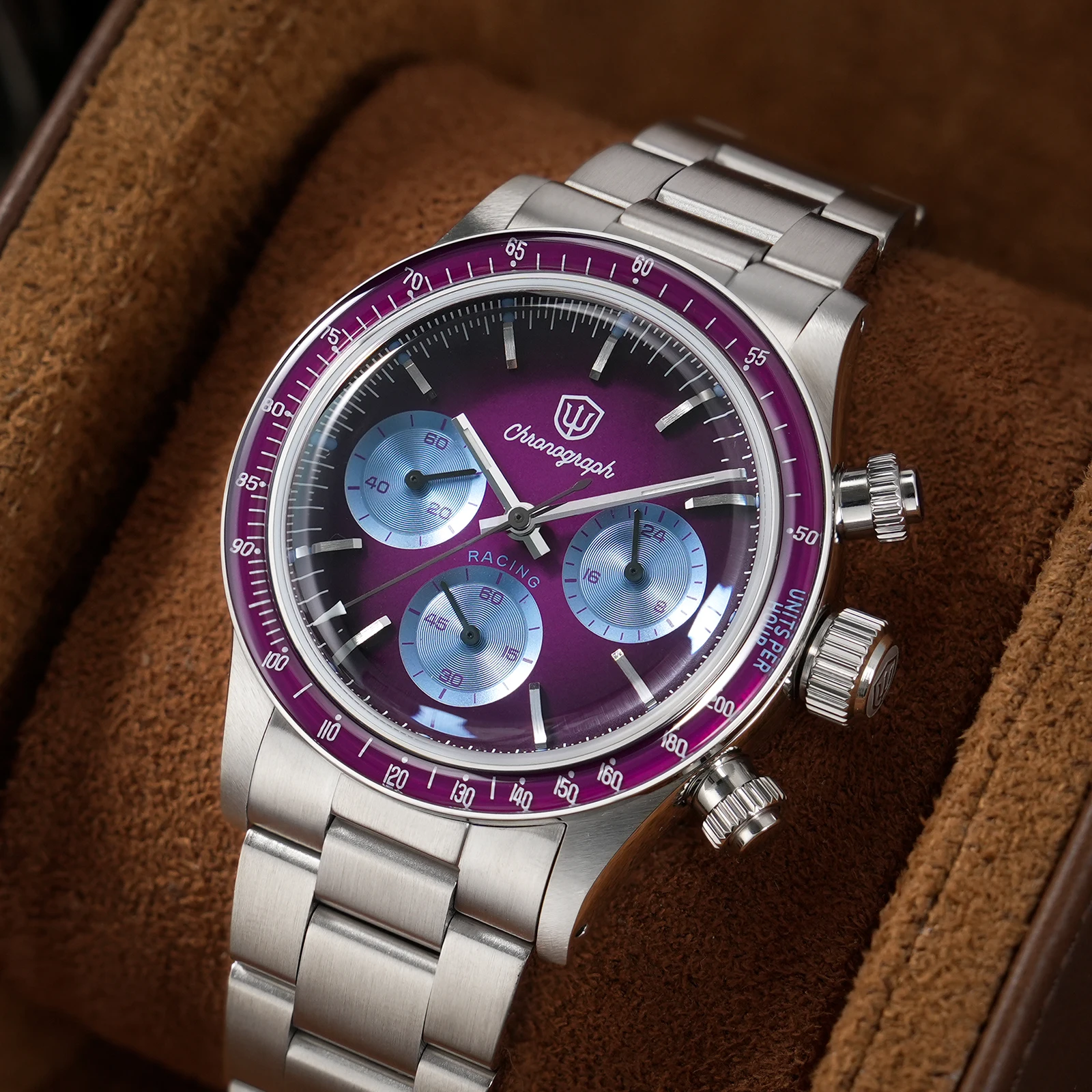 Watchdives WD6263 Vintage Racing Chronograph Watch VK63 Quartz