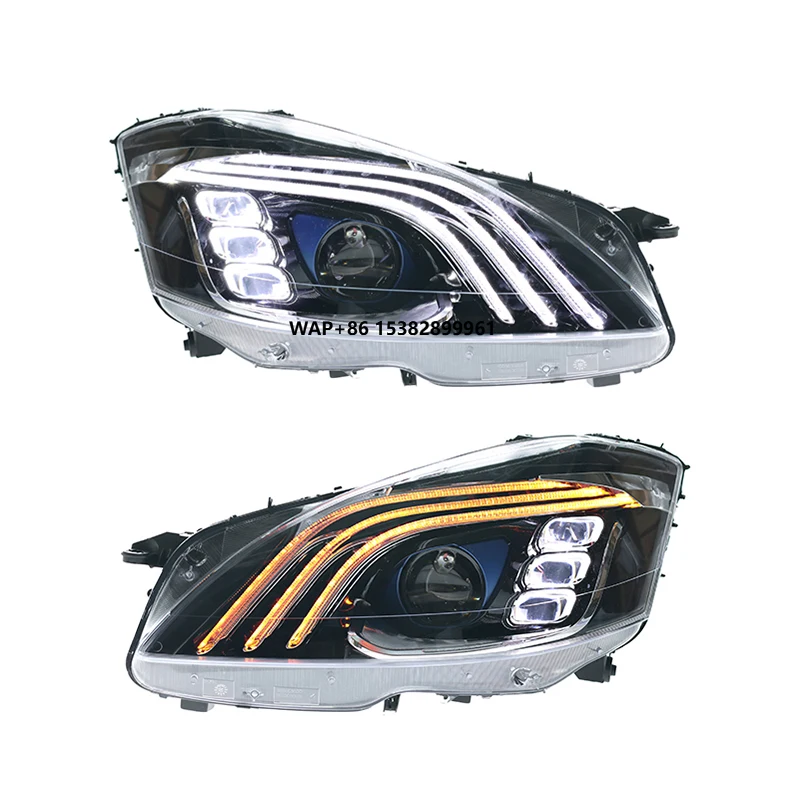 

Светодиодные фары YU GUANG для моделей Mercedes Benz S300 S350 W221 2006-2012 Plug-and-Play, обновление Auto DRL 6000k, фары