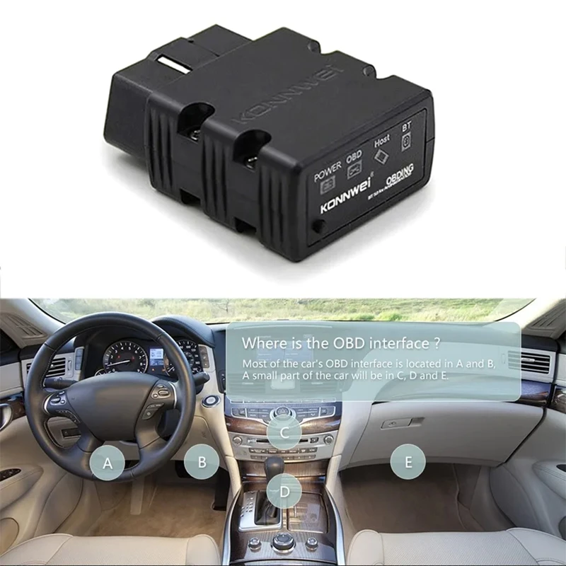 KONNWEI ELM327 V1.5 OBD2 Scanner KW902 Bluetooth-Compatible Auto Scanner MINI ELM 327 OBD 2 KW902 Code Reader For Android Phone