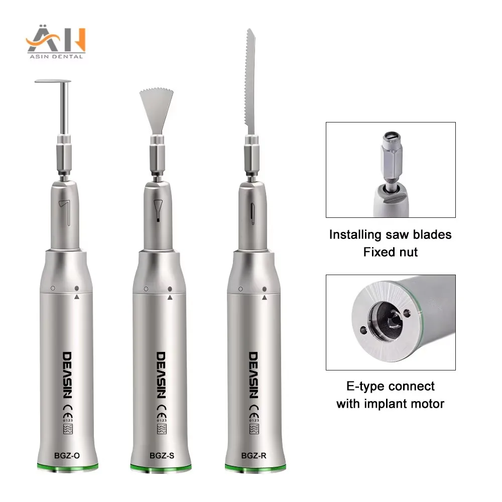 Dental Micro 1:1/4:1 Surgical Saw Surgical Straight Low Speed Handpiece Oscillating Reciprocating Saw Blade Bone Cutting tip