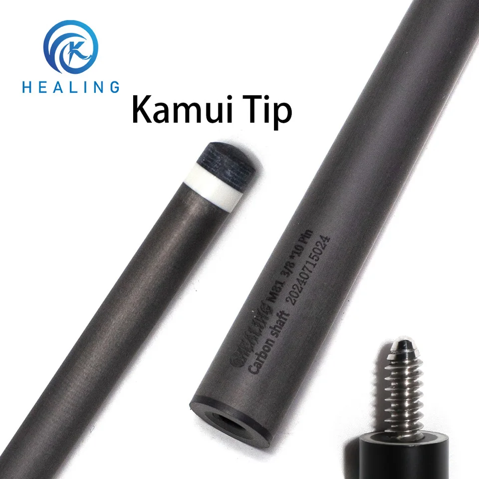 Kamui Tip Carbon Fiber Shaft for Billiard Cue Pro 12.5mm Black
