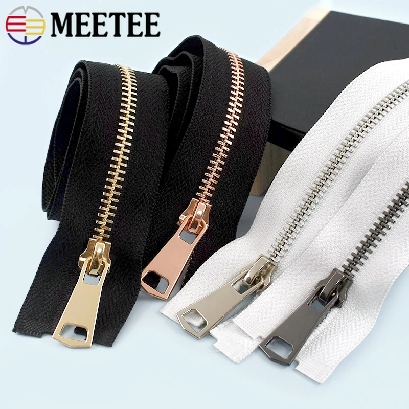

2-10Pcs 5# Metal Zippers 15-80cm Open/Close-End Handbag Wallet Replace Zipper Luggage Garment Zip Repair Kits Sewing Accessories