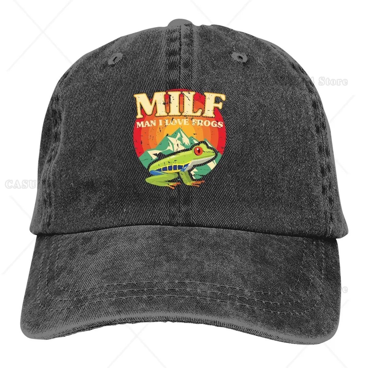 Mann ich liebe Frösche lustige Baseball mütze Männer Hüte Frauen Visier Schutz Snapback Milf Caps