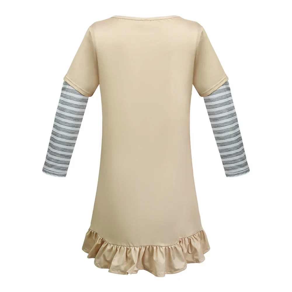 Costume Cosplay d'Halloween pour Femme, Robe Ai Butter Robots, Jupe, Haut, Chaussettes, Manteau de Film Horrible, Tenue