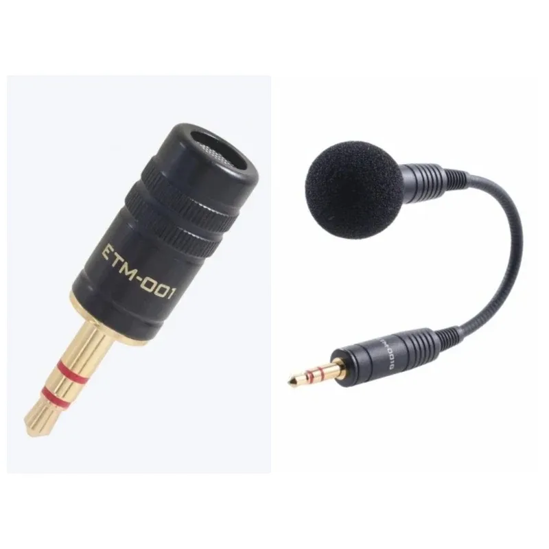 Black card SLR mini VLOG omnidirectional microphone ETM-001