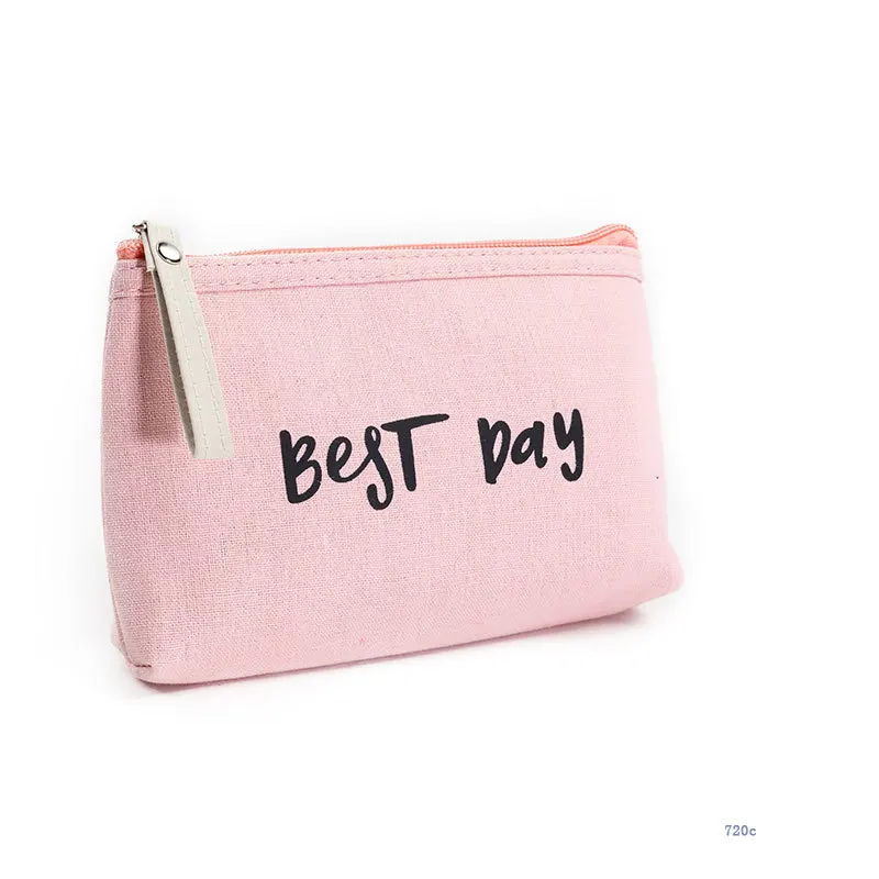 Korean Small Makeup Bag for Women Cosmetic Storage Bag Portable Toiletry Bags Female Beauty Case Solid Color Cosmetic Pouch