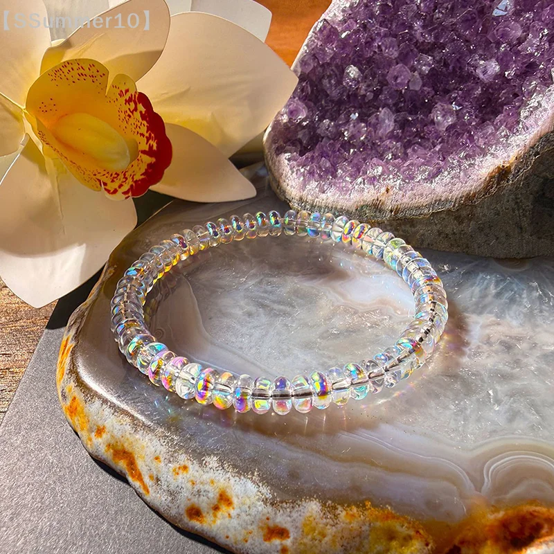【SSummer10】Natural Opal Bracelet Stretchable Elastic Cord Jewelry Helps Maintain Emotional Balance【SS】