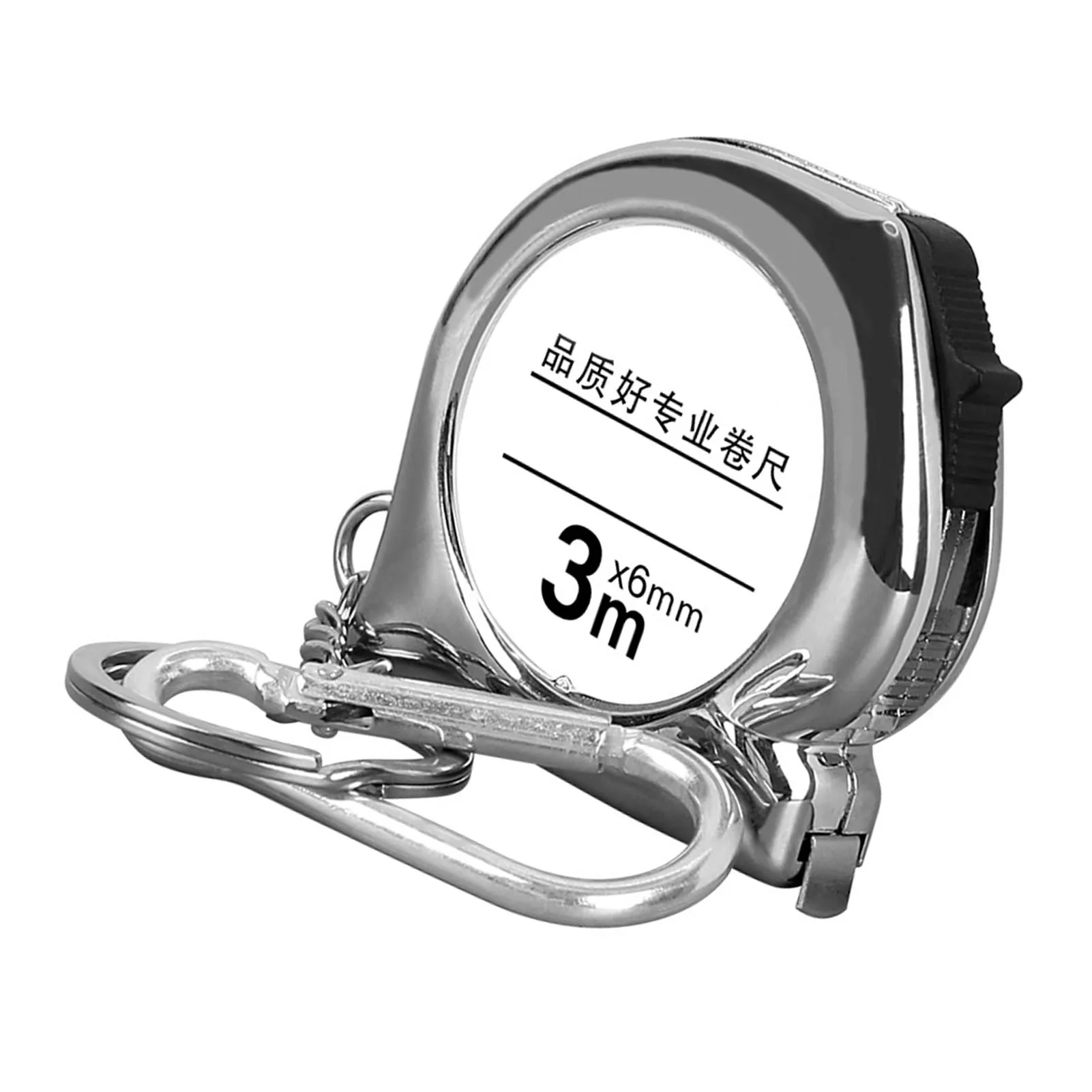 Measuring Tool Steel Measuring Tape Steel Tape Measure Keychain 3meter Retro Mini Portable Clear Scale Key Chain Measuring Tool