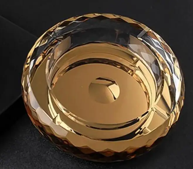 15cm Diameter Pineapple Grain Crystal Ashtray High grade Round Ashtray