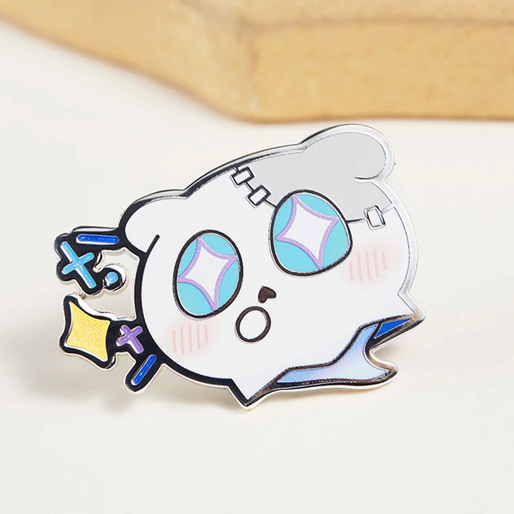 Gioco Honkai: Star Rail Wubbaboo Cospaly Distintivo in metallo Costume Spille Simpatico cartone animato Figura Spille Decorazione borsa Puntelli di Natale