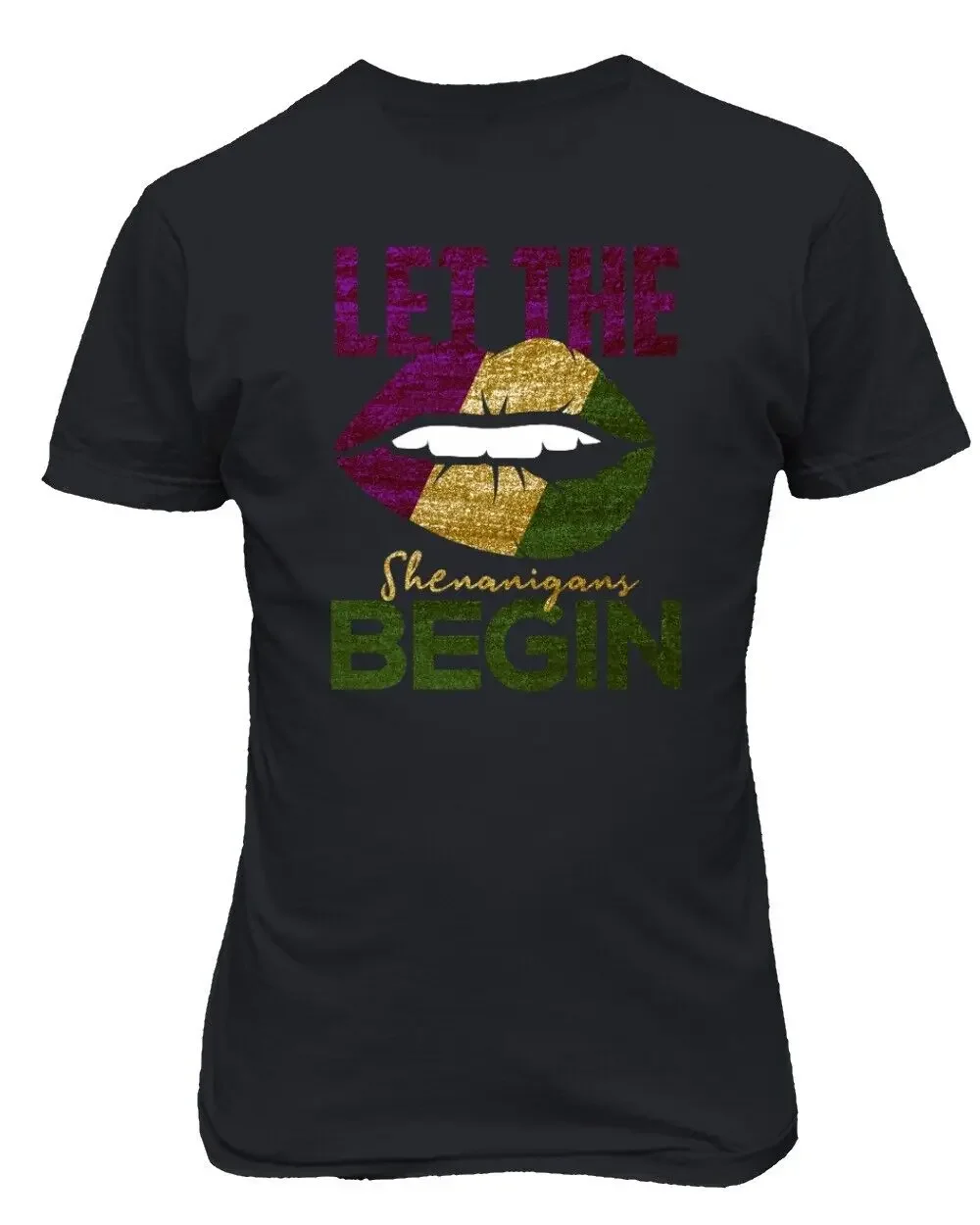 Mardi Gras Shenanigans Carnival Lips Street Festival Unisex T-Shirt