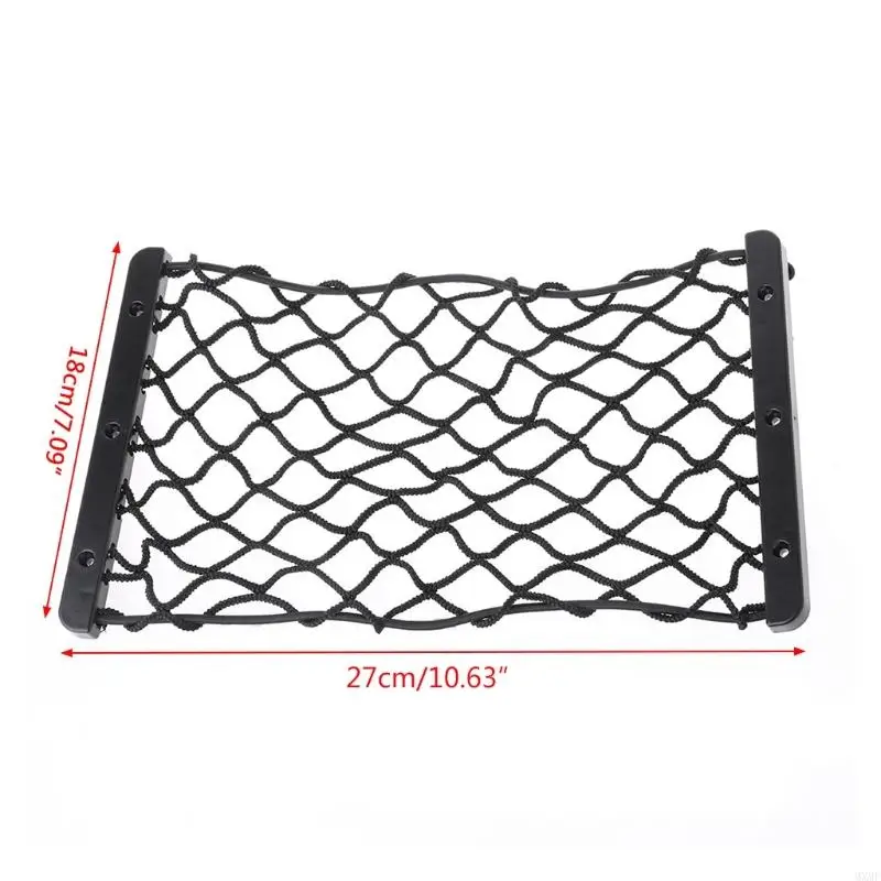 mxmf รถลำตัวรถบรรทุกบูตเครือข่ายการจัดเก็บกระเป๋าตาข่ายถุงตาข่าย 15x7inch ผู้ถือสุทธิ