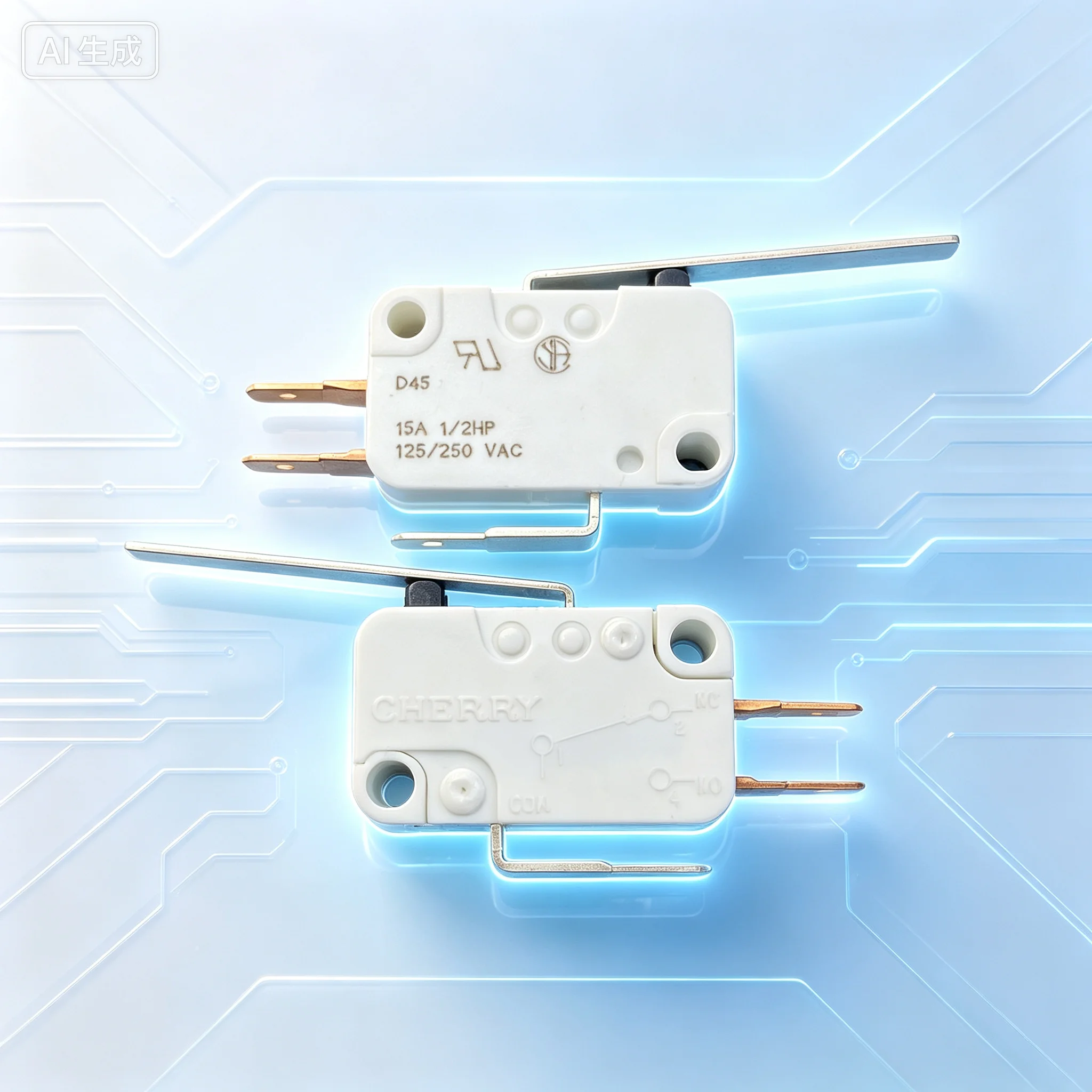Premium D45 Micro Switch 15A Travel Limit Power Button for CHERRY  10pcs