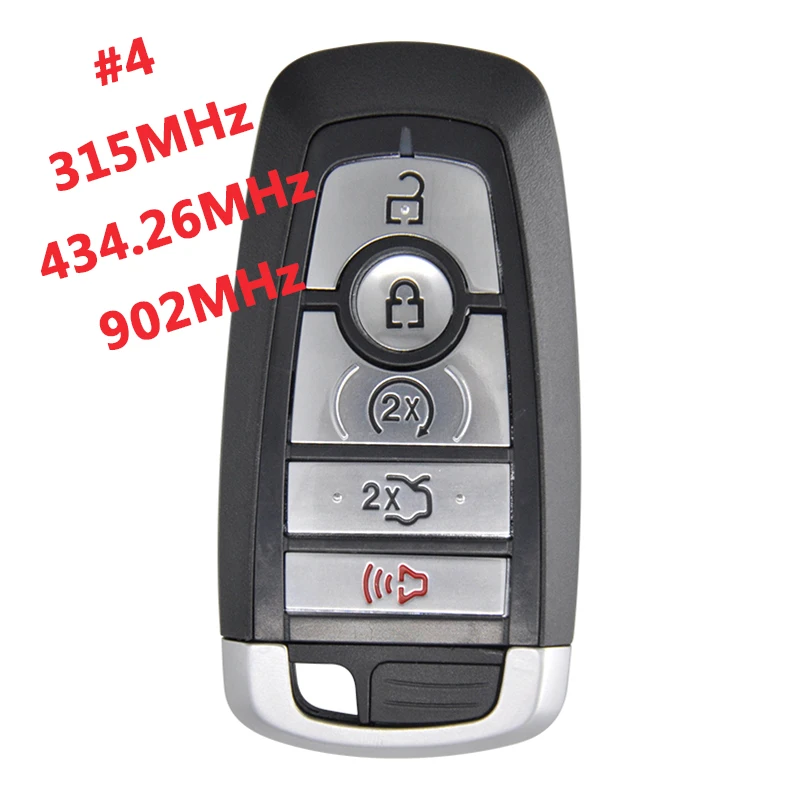 AK018118 Aftermarket 315/433.92/434.26/868/902MHz 15K601 For Ford Mondeo Fusion Smart Remote Key 49 Chip M3N-A2C31243800