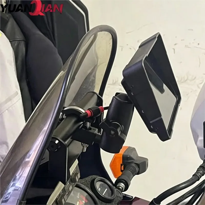 22mm For Honda XRV750 XRV 750 Africa Twin 750 RD07 Motorycle Accessories Phone Holder GPS Navigation Mounting Extension Bracket