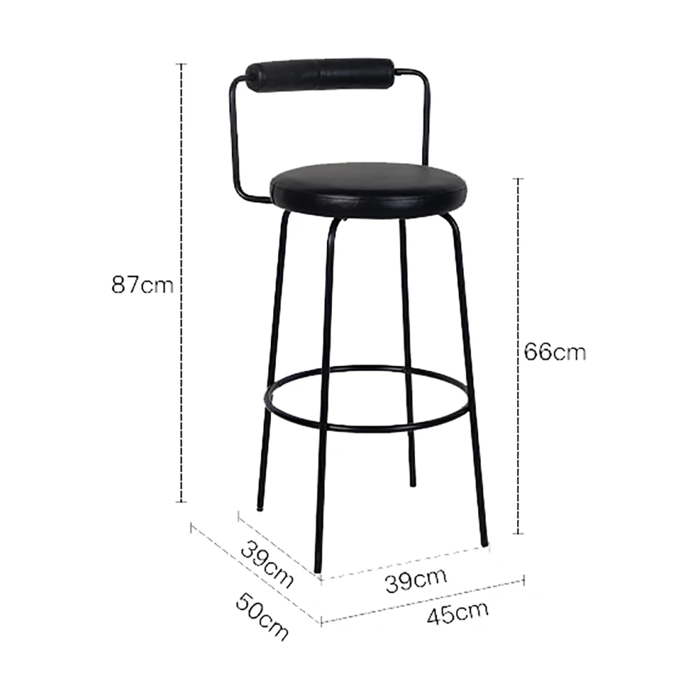 Set Of 2 Modern Bar Chair Minimalistic Kitchen Ergonomic Beauty Bar Chair Nordic Classic Taburetes De Bar Home Furniture