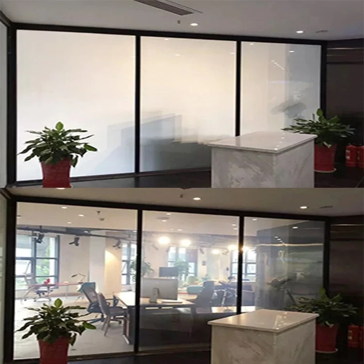 A4 Samples With Controller Of Self-adhesive PDLC Black Smart Film Electric Film Dimmable Tint Intelligent Glass Film