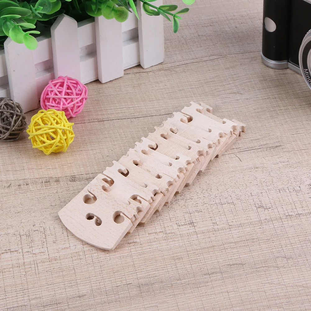 

10 шт. 4/4 Акустические мостики для скрипки, кленовые, для самостоятельной сборки, стабильные, ручной работы, профессиональные комплектующие, аксессуары для музыкальных инструментов