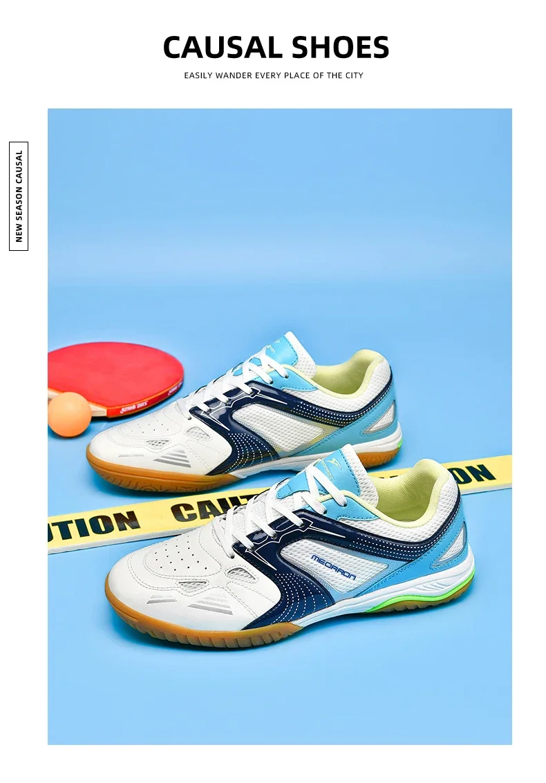 Neue Tischtennisschuhe für Herren und Damen, Leichtgewichtig, für Innen- und Außentraining, Komfortabel und Atmungsaktiv, Marken-Sneakers – Detail 20