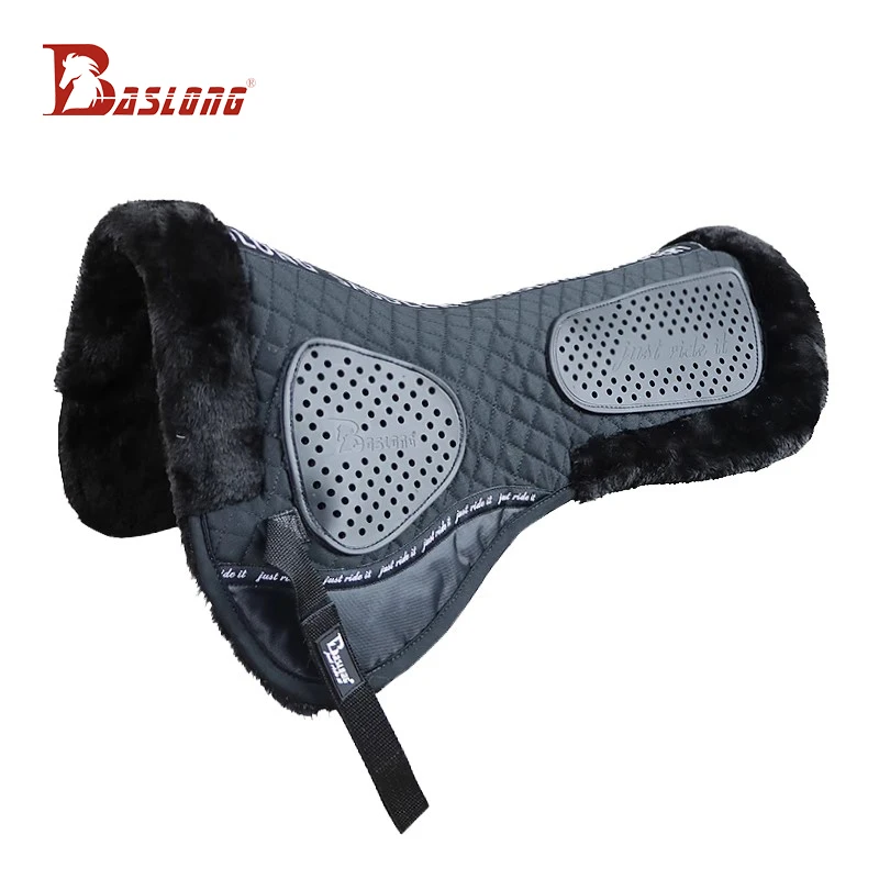 Baslong Equestrian Balance Pad Sweat Pad Shock Absorption Saddle Pad Anti-Backbeat Comfortable Soft Obstacle Course Non-Slip Pad Horse Equipment