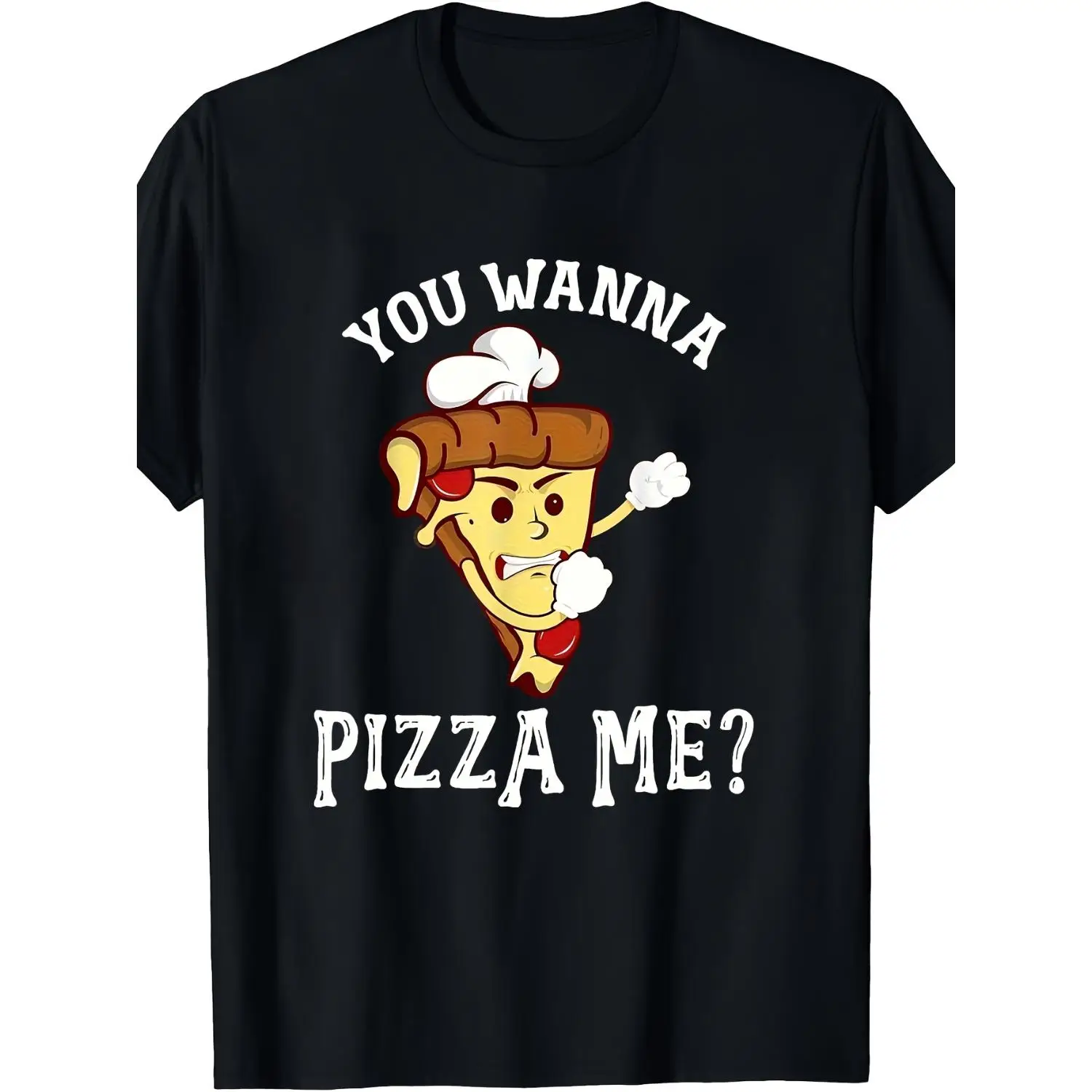 Do You Want Pizza? - Funny Pizza Lover T-Shirt, Unisex Design, Round Neck, Short Sleeves, Casual Retro Style, Perfect Gift for Family And Friends