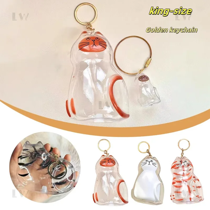 

Big Size Pet Hair Transparent Cat Hair Organizer Pendant Keychain Backpack Souvenirs Storage Capsule Pet Memorial Collection Bag