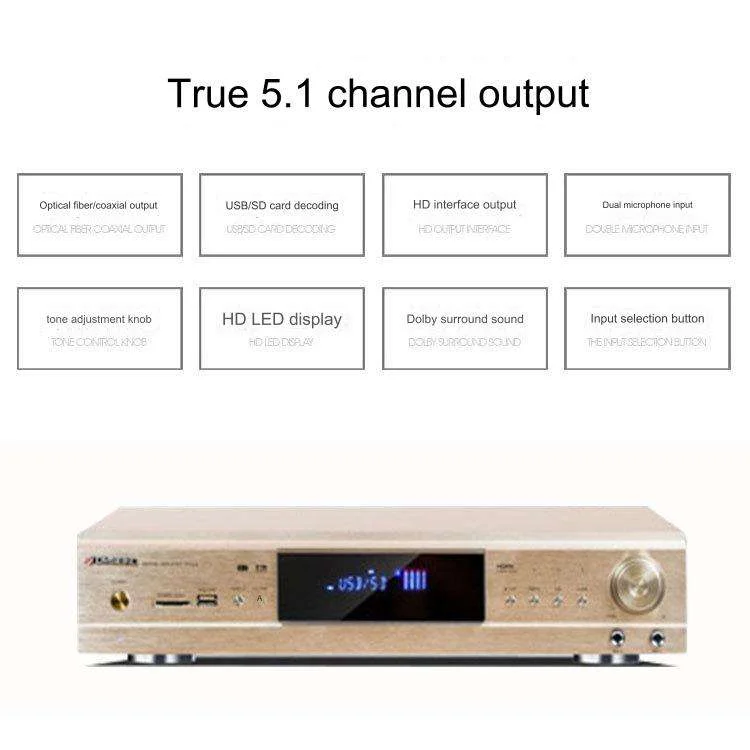 新型H5ホームシアターオーディオキット ラッカー仕上げ プライベートシネマスピーカー サブウーファー ピアノブラック ピアノブラック ホームシステム 5.1/7.1 木製