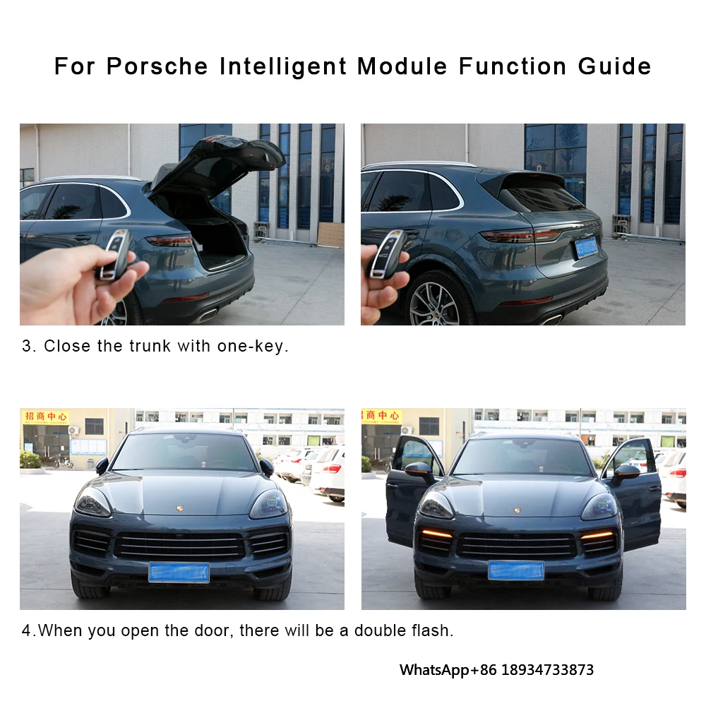 Modulo intelligente per Porsche One Key Lift Window Module Modulo bagagliaio chiuso Lucernario chiuso con un pulsante per Panamera Cayenne