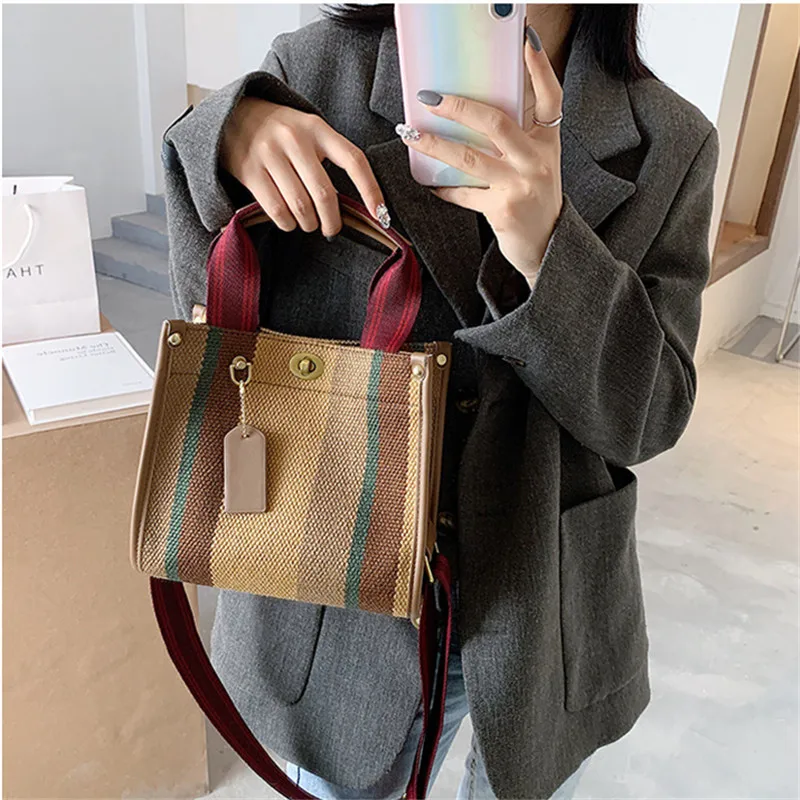 Shoulder Bag Canvas Handbags Large Capacity Ladies Crossbody Design Fashion Female Messenger Bag Shopper Tote Bag for Woman 2022