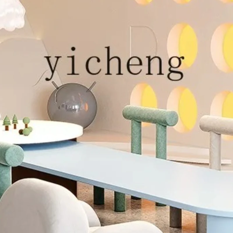 

XL1 Solid Wood Children's Tables and Chairs Suit Kindergarten Handmade Painting Area Overhead Sales Office Reception