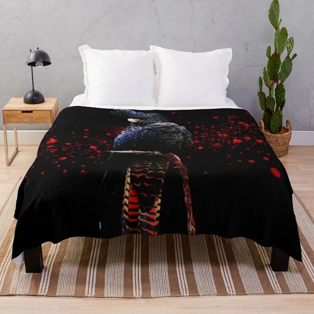 

Red Tailed Black Cockatoo Throw Blanket hairy blanket Knitted blanket picnic blanket throw and blanket from fluff