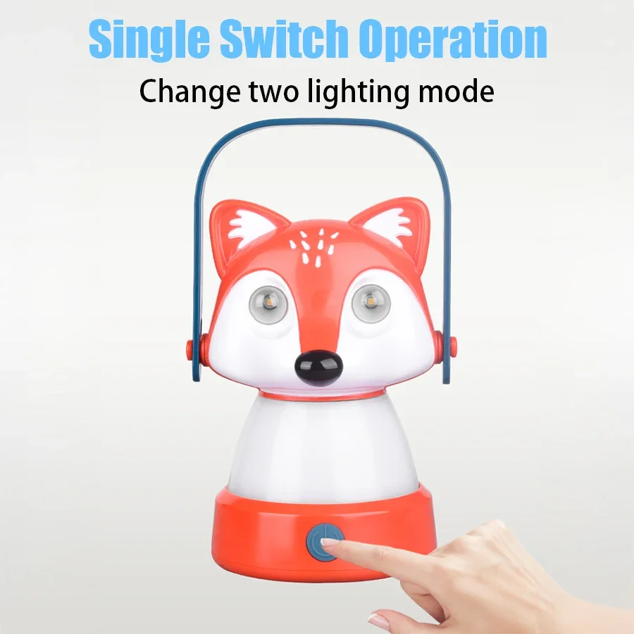 Portable LED Flashlight Cute Animal Design Camping Outdoor Fishing Work