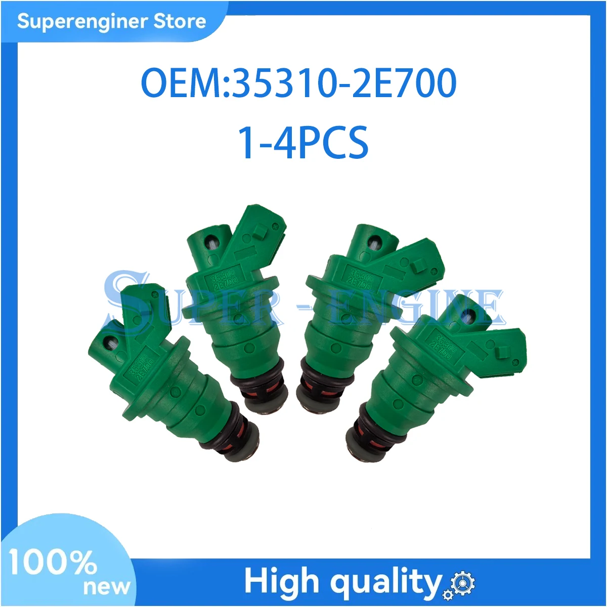 

1-4PCS 35310-2E700 High Quality New Fuel Injector Nozzle for Hyundai Sonata Kia K5 2.0L 16V 353102E700