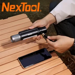 Nextool-thunder音楽懐中電灯スピーカー,12 in 1,防水ipx4,900lm,USB-Cパワーバンク,キャンプ,屋外,充電式ランプ,トーチ