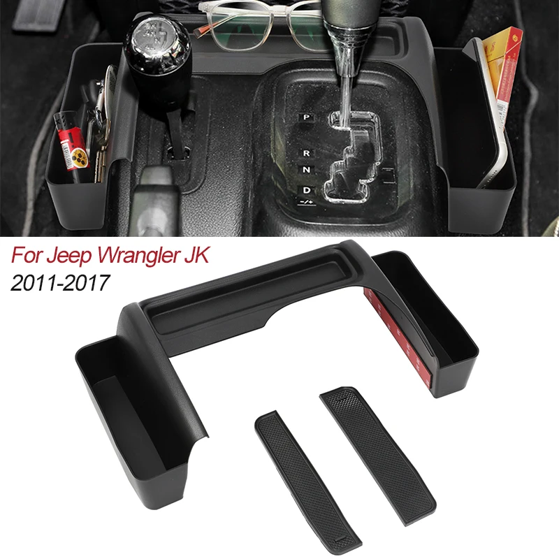 

For Jeep Wrangler JK 2011-2017 Car Gear Shift Side Storage Box Armrest Box Stowing Tidying Organizer Container Case Accessories