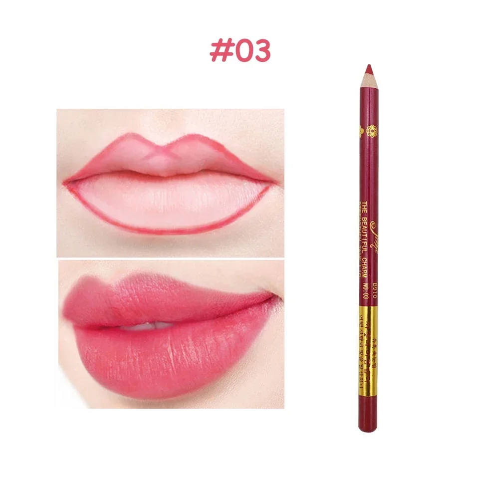 1PC Wasserdicht Matte Lip Linie Stift Für Lippen Eyeliner Erröten Make-Up Langlebig Tattoo Lippenstift Skizze Farbstoff Tönung Liner Bleistift