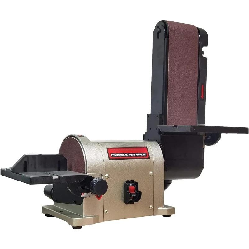 

Belt Disc Sander 4 in x 36 in Belt and 6 in Disc Sander with 3/4HP Direct-drive Motor and Portable Al Base, BD4603 Upgraded