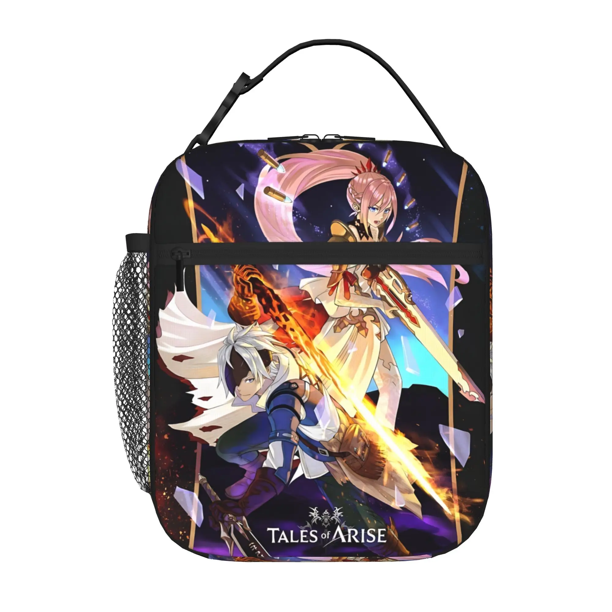 1 Piece Portable Lunch Container Sword  Zipper Closure Durable Pocket T-Tales Of AriseS  For Lunch Lunch Box Bag