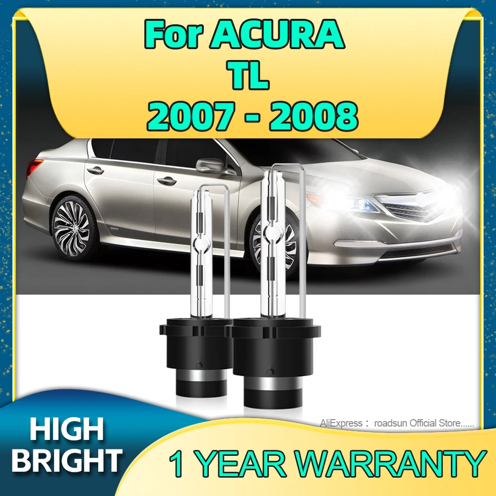 

2PCS 35W High Quality Xenon D2S HID Car Bulbs 6000K Auto Headlight 3800LM More Brightness Plug and Play For ACURA TL 2007 2008